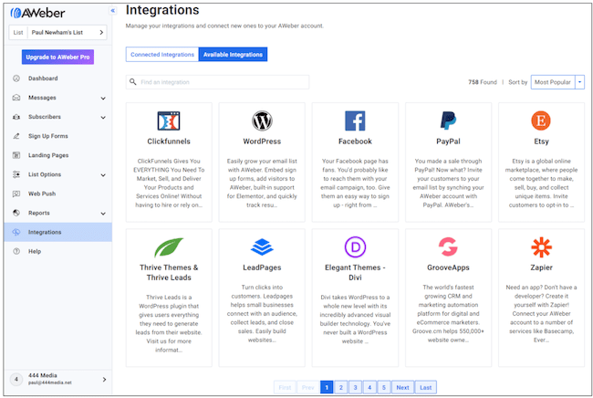 AWeber-Integrations